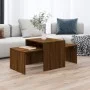 Mitteltisch-Set aus braunem Eichensperrholz, 100 x 48 x 40 cm von vidaXL, Couchtisch - Ref: Foro24-815548, Preis: 56,00 €, Ra...