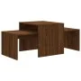 Mitteltisch-Set aus braunem Eichensperrholz, 100 x 48 x 40 cm von vidaXL, Couchtisch - Ref: Foro24-815548, Preis: 56,00 €, Ra...