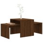 Mitteltisch-Set aus braunem Eichensperrholz, 100 x 48 x 40 cm von vidaXL, Couchtisch - Ref: Foro24-815548, Preis: 56,77 €, Ra...