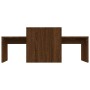 Mitteltisch-Set aus braunem Eichensperrholz, 100 x 48 x 40 cm von vidaXL, Couchtisch - Ref: Foro24-815548, Preis: 56,77 €, Ra...