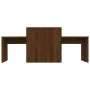 Mitteltisch-Set aus braunem Eichensperrholz, 100 x 48 x 40 cm von vidaXL, Couchtisch - Ref: Foro24-815548, Preis: 56,00 €, Ra...