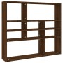 Estantería de pared madera ingeniería roble marrón 90x16x78 cm by vidaXL, Shelves and shelves - Ref: Foro24-815560, Price: 48...