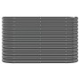 Jardinera arriate acero galvanizado antracita 114x40x68 cm