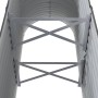 Jardinera arriate acero galvanizado antracita 114x40x68 cm