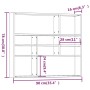 Estantería de pared madera ingeniería roble marrón 90x16x78 cm by vidaXL, Shelves and shelves - Ref: Foro24-815560, Price: 48...