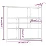 Wandregal aus Eichenholz in Braun 90x16x78 cm. von vidaXL, Regale und Regale - Ref: Foro24-815560, Preis: 47,67 €, Rabatt: %