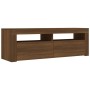 TV-Schrank mit LED-Leuchten Eiche braun 120x35x40 cm von vidaXL, TV-Möbel - Ref: Foro24-815689, Preis: 76,28 €, Rabatt: %