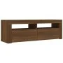 TV-Schrank mit LED-Leuchten Eiche braun 120x35x40 cm von vidaXL, TV-Möbel - Ref: Foro24-815689, Preis: 75,31 €, Rabatt: %
