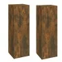 Muebles para TV 2 uds madera roble ahumado 30,5x30x90 cm de vidaXL, Muebles TV - Ref: Foro24-815748, Precio: 80,44 €, Descuen...