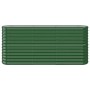 Jardinera arriate acero galvanizado verde 152x40x68 cm