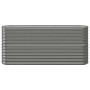 Jardinera arriate acero galvanizado gris 152x40x68 cm