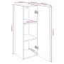 TV-Möbel 2 Einheiten geräuchertes Eichenholz 30,5x30x90 cm von vidaXL, TV-Möbel - Ref: Foro24-815748, Preis: 81,43 €, Rabatt: %