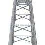 Jardinera arriate acero galvanizado gris 152x40x68 cm