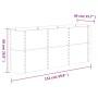 Jardinera arriate acero galvanizado gris 152x40x68 cm