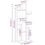 Regal aus braunem Eichensperrholz, 48 x 25,5 x 140 cm von vidaXL, Bücherregale und Regale - Ref: Foro24-816007, Preis: 56,56 ...