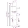 Regal aus braunem Eichensperrholz, 48 x 25,5 x 140 cm von vidaXL, Bücherregale und Regale - Ref: Foro24-816007, Preis: 55,62 ...