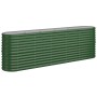 Jardinera arriate acero galvanizado verde 224x40x68 cm