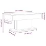 Engineered wood Sonoma gray coffee table 96x50x45 cm by vidaXL, Coffee table - Ref: Foro24-815835, Price: 71,27 €, Discount: %