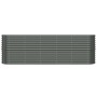 Jardinera arriate acero galvanizado antracita 224x40x68 cm