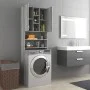 Sonoma gray washing machine cabinet 64x25.5x190 cm by vidaXL, Accessories for washing machines and dryers - Ref: Foro24-81595...