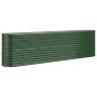 Jardinera arriate acero galvanizado verde 260x40x68 cm