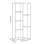 Sonoma-graues Regal 50x25x106 cm von vidaXL, Bücherregale und Regale - Ref: Foro24-815445, Preis: 64,02 €, Rabatt: %