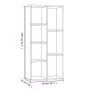 Sonoma gray shelving 50x25x106 cm by vidaXL, Bookcases and shelves - Ref: Foro24-815445, Price: 64,02 €, Discount: %