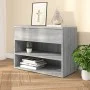 Banco zapatero madera contrachapada gris Sonoma 60x30x45 cm de vidaXL, Zapateros y organizadores de calzado - Ref: Foro24-816...