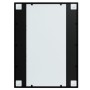 Espejos de pared 3 uds metal negro 80x60 cm