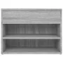 Banco zapatero madera contrachapada gris Sonoma 60x30x45 cm de vidaXL, Zapateros y organizadores de calzado - Ref: Foro24-816...