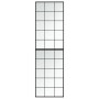 Espejos de pared 2 uds metal negro 100x60 cm