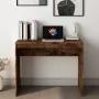 Schreibtisch aus geräuchertem Eichensperrholz, 90 x 40 x 72 cm von vidaXL, Schreibtische - Ref: Foro24-815303, Preis: 42,50 €...