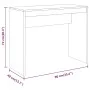 Schreibtisch aus geräuchertem Eichensperrholz, 90 x 40 x 72 cm von vidaXL, Schreibtische - Ref: Foro24-815303, Preis: 42,50 €...