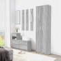Flurschrank aus grauem Sonoma-Sperrholz 55x25x189cm von vidaXL, Kleiderschränke - Ref: Foro24-815517, Preis: 121,15 €, Rabatt: %