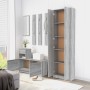 Flurschrank aus grauem Sonoma-Sperrholz 55x25x189cm von vidaXL, Kleiderschränke - Ref: Foro24-815517, Preis: 121,15 €, Rabatt: %