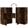 Mueble de almacenaje roble ahumado 60x29,5x90 cm de vidaXL, Librerías y estanterías - Ref: Foro24-815453, Precio: 69,28 €, De...