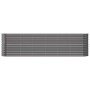 Jardinera arriate acero galvanizado antracita 260x40x68 cm