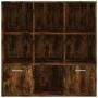 Regal in der Farbe geräucherte Eiche, 98 x 30 x 98 cm von vidaXL, Bücherregale und Regale - Ref: Foro24-815447, Preis: 71,40 ...