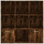 Smoked oak color shelf 98x30x98 cm by vidaXL, Bookcases and shelves - Ref: Foro24-815447, Price: 74,75 €, Discount: %