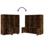 Regal in der Farbe geräucherte Eiche, 98 x 30 x 98 cm von vidaXL, Bücherregale und Regale - Ref: Foro24-815447, Preis: 74,55 ...