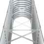 Jardinera arriate acero galvanizado gris 332x40x68 cm