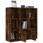 Regal in der Farbe geräucherte Eiche, 98 x 30 x 98 cm von vidaXL, Bücherregale und Regale - Ref: Foro24-815447, Preis: 71,40 ...