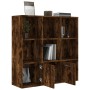 Regal in der Farbe geräucherte Eiche, 98 x 30 x 98 cm von vidaXL, Bücherregale und Regale - Ref: Foro24-815447, Preis: 74,55 ...