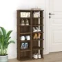 Shoe racks 2 pcs brown oak plywood 27.5x27x102cm by vidaXL, Shoe racks and shoe organizers - Ref: Foro24-815977, Price: 65,03...