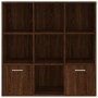 Eichenbraunes Regal 98x30x98 cm von vidaXL, Bücherregale und Regale - Ref: Foro24-815449, Preis: 84,54 €, Rabatt: %