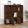 Eichenbraunes Regal 98x30x98 cm von vidaXL, Bücherregale und Regale - Ref: Foro24-815449, Preis: 84,54 €, Rabatt: %