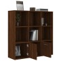 Eichenbraunes Regal 98x30x98 cm von vidaXL, Bücherregale und Regale - Ref: Foro24-815449, Preis: 84,54 €, Rabatt: %