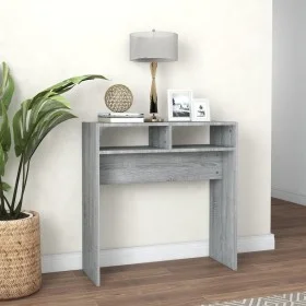 Sonoma-Konsolentisch aus grauem Sperrholz, 78 x 30 x 80 cm von vidaXL, Seitentische - Ref: Foro24-815937, Preis: 34,44 €, Rab...