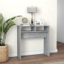 Sonoma gray plywood console table 78x30x80 cm by vidaXL, Side tables - Ref: Foro24-815937, Price: 36,28 €, Discount: %