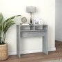 Sonoma gray plywood console table 78x30x80 cm by vidaXL, Side tables - Ref: Foro24-815937, Price: 34,44 €, Discount: %